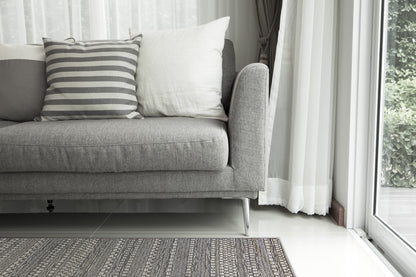 Brighton Contemporary Light Grey Modern No Pile Rug