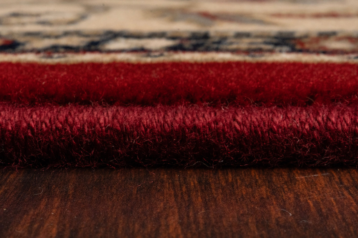 Brilliant Traditional Red Classic Medium Pile Rug