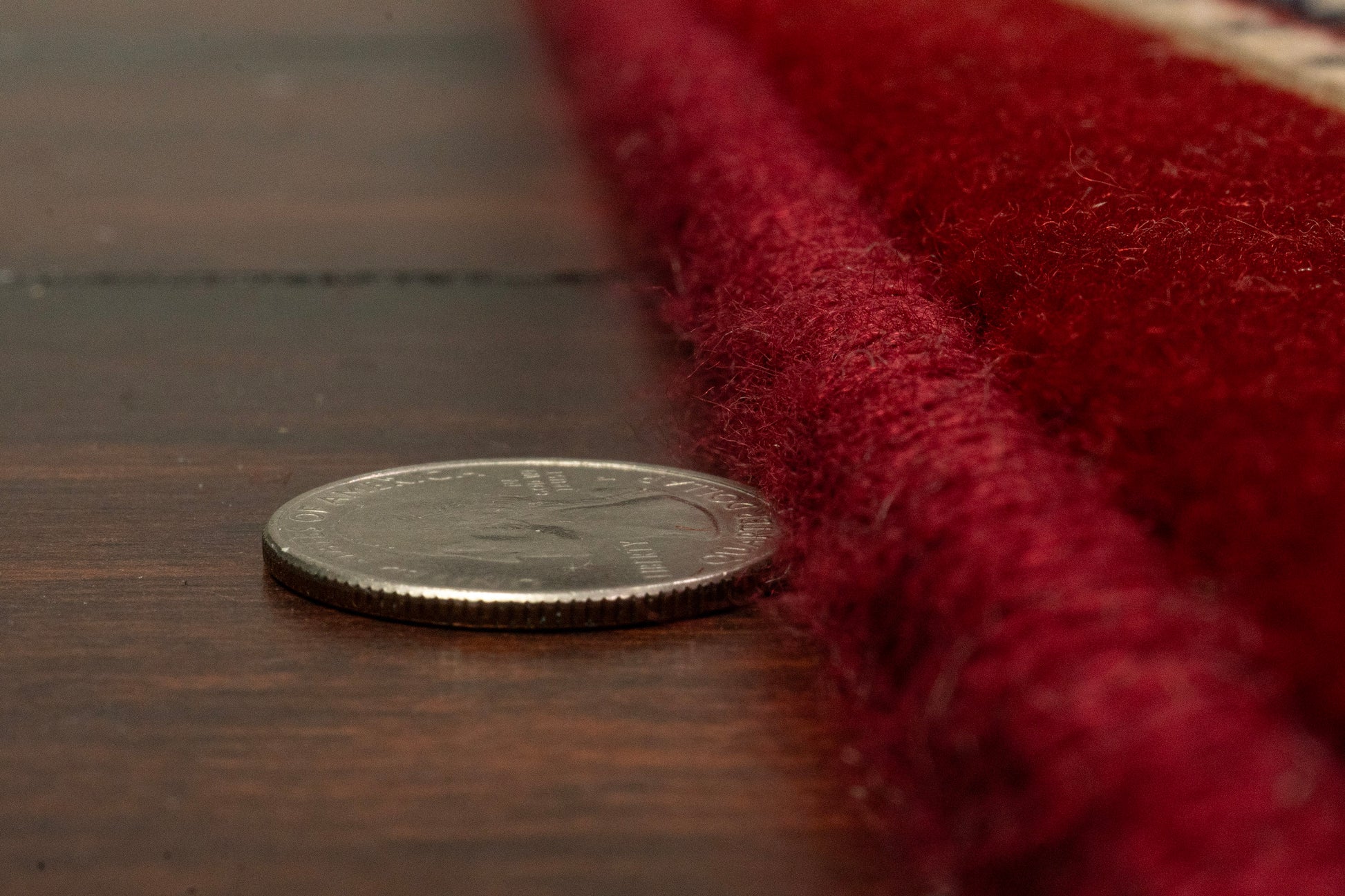 Brilliant Traditional Red Classic Medium Pile Rug