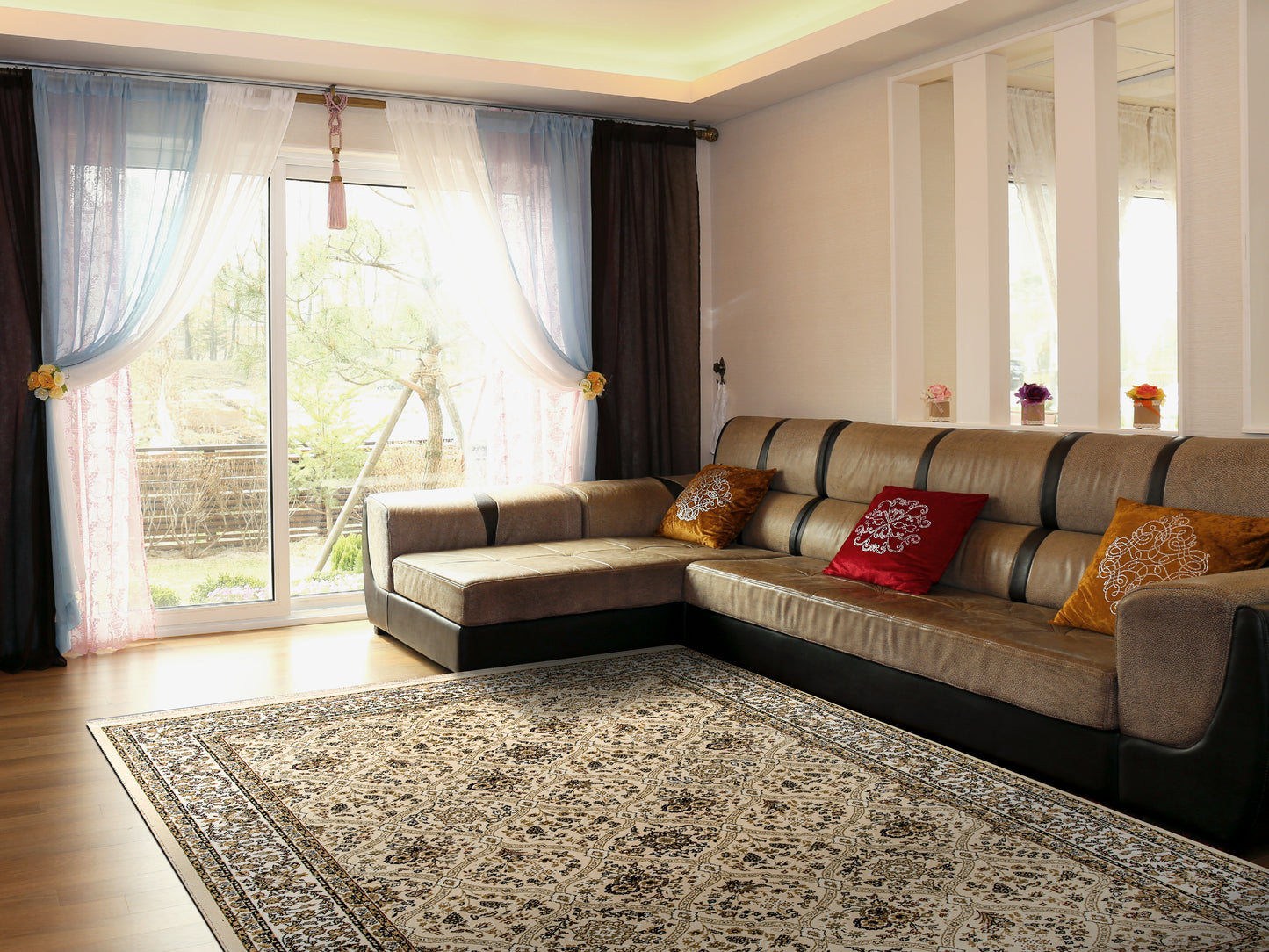 Brilliant Traditional Linen Classic Medium Pile Rug