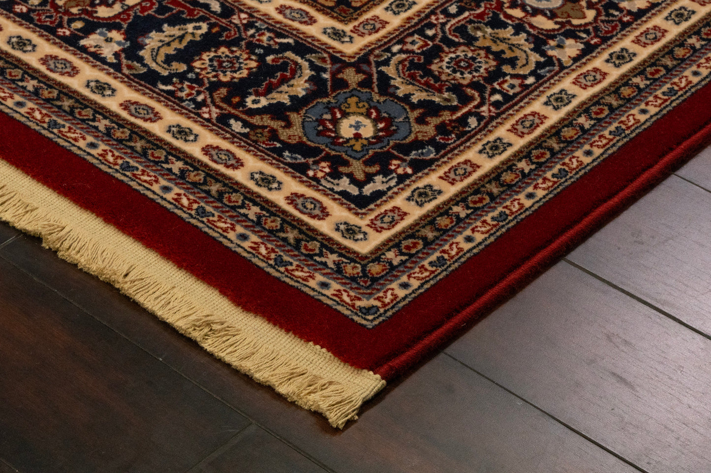 Brilliant Traditional Red Classic Medium Pile Rug