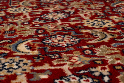 Brilliant Traditional Red Classic Medium Pile Rug