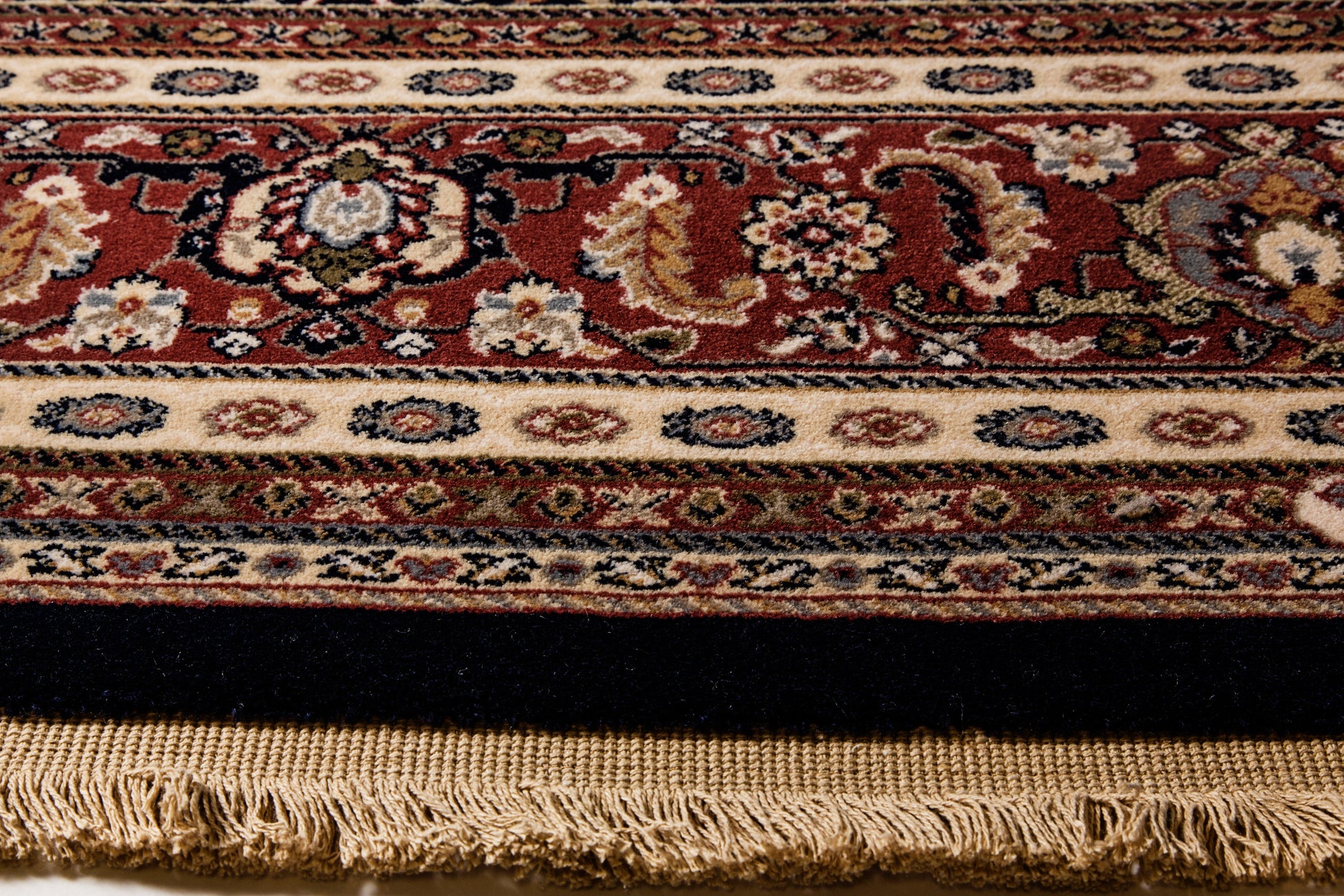 Brilliant Traditional Red Classic Medium Pile Rug
