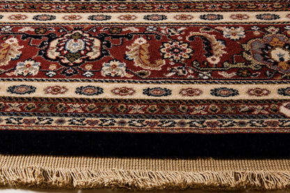Brilliant Traditional Red Classic Medium Pile Rug