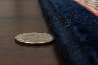 Brilliant Traditional Navy Classic Medium Pile Rug
