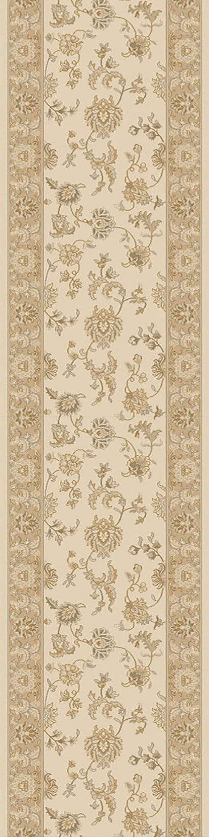 Brilliant Traditional Ivory Classic Medium Pile Rug