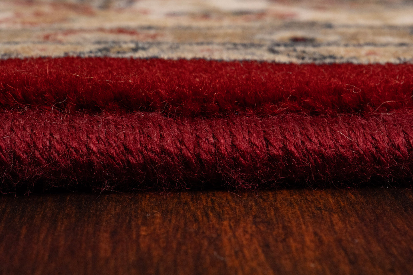 Brilliant Traditional Red Classic Medium Pile Rug