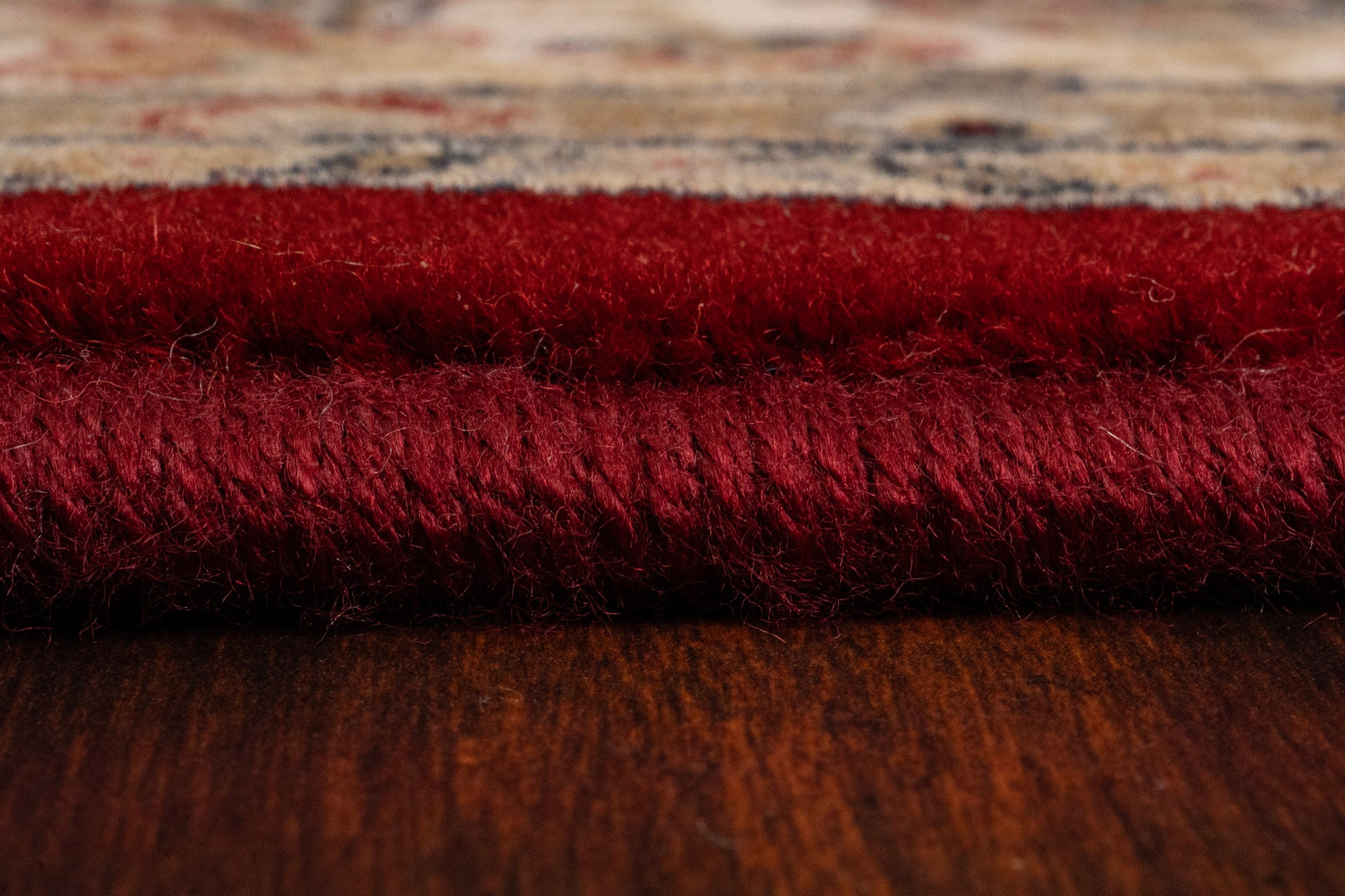 Brilliant Traditional Red Classic Medium Pile Rug