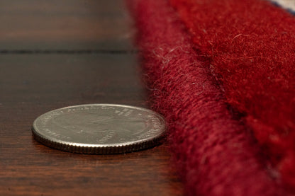 Brilliant Traditional Red Classic Medium Pile Rug