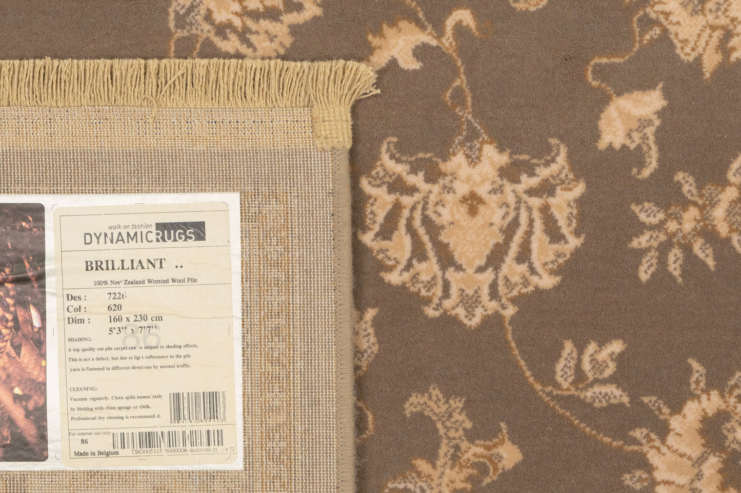 Brilliant Traditional Brown Classic Medium Pile Rug