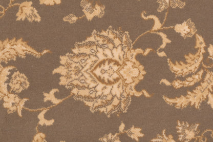 Brilliant Traditional Brown Classic Medium Pile Rug