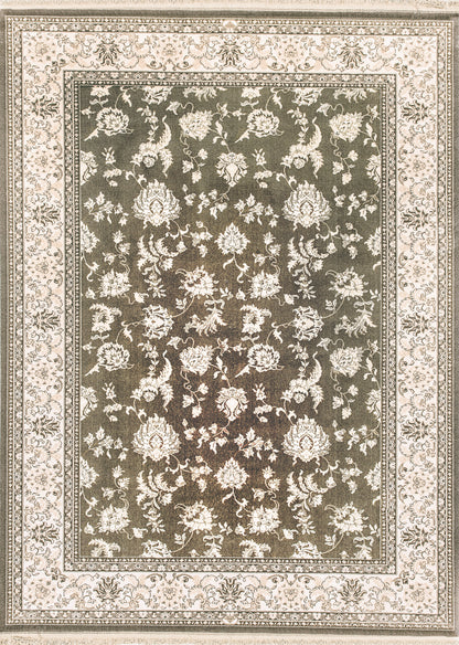 Brilliant Traditional Brown Classic Medium Pile Rug