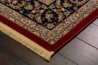 Brilliant Traditional Red Classic Medium Pile Rug