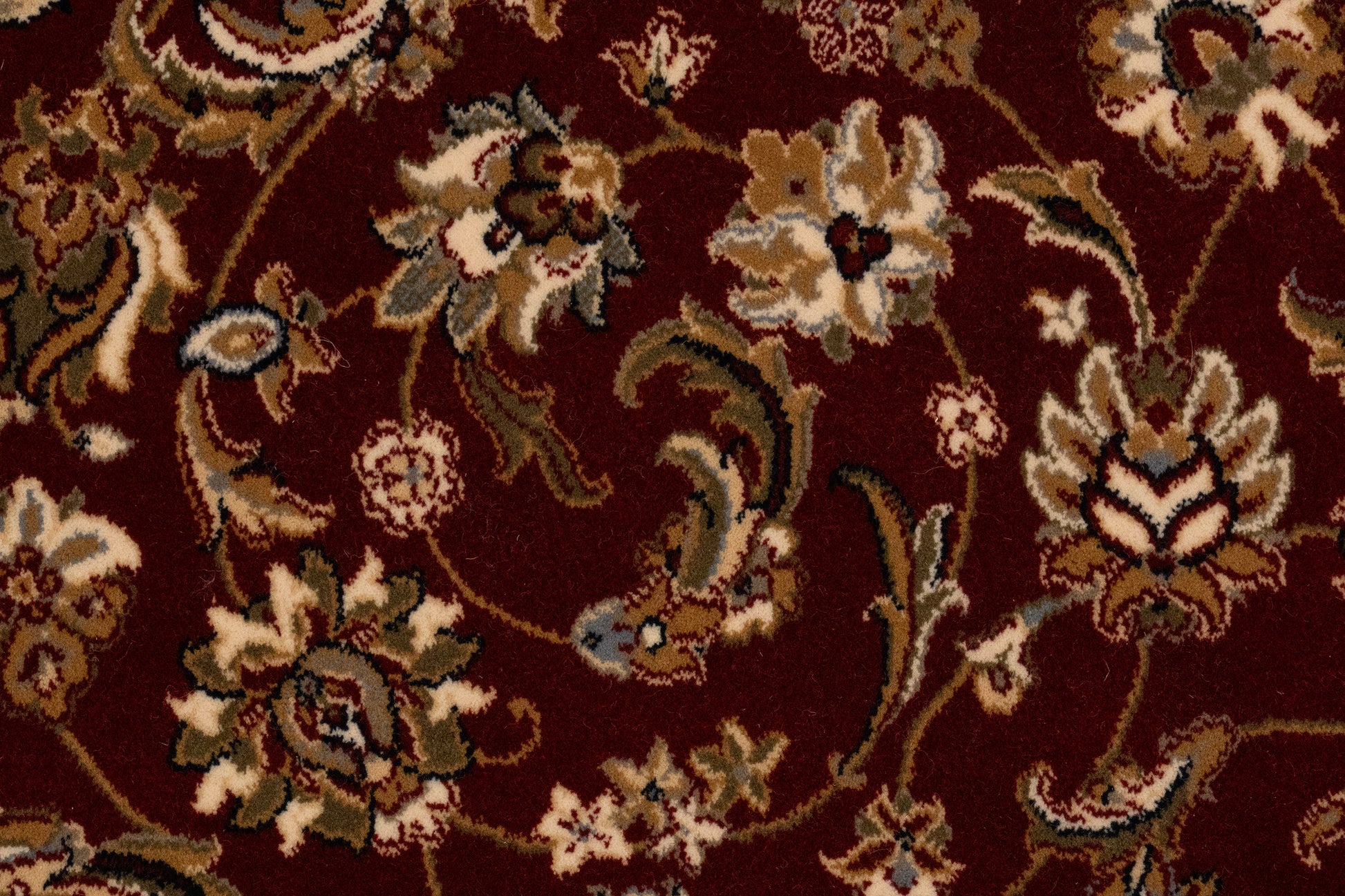 Brilliant Traditional Red Classic Medium Pile Rug