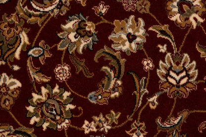 Brilliant Traditional Red Classic Medium Pile Rug