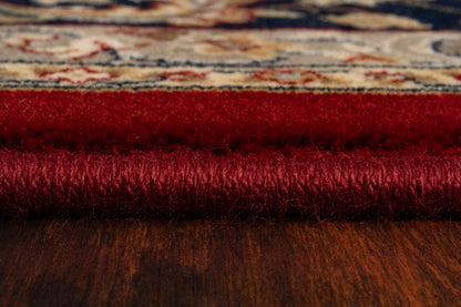 Brilliant Traditional Red Classic Medium Pile Rug