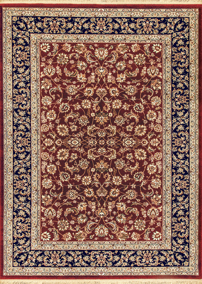 Brilliant Traditional Red Classic Medium Pile Rug