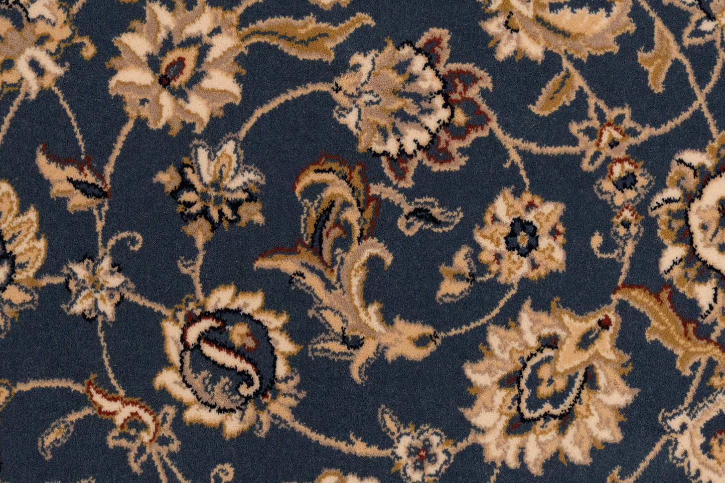 Brilliant Traditional Blue Classic Medium Pile Rug