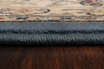 Brilliant Traditional Blue Classic Medium Pile Rug