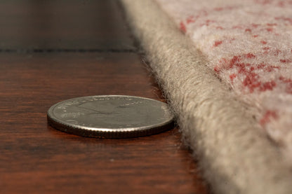 Brilliant Traditional Beige Distressed Medium Pile Rug