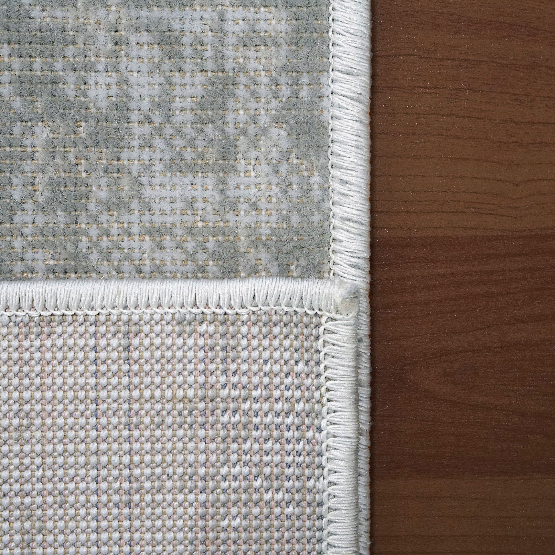 Bristol Contemporary Grey/Light Blue Abstract Low Pile Rug