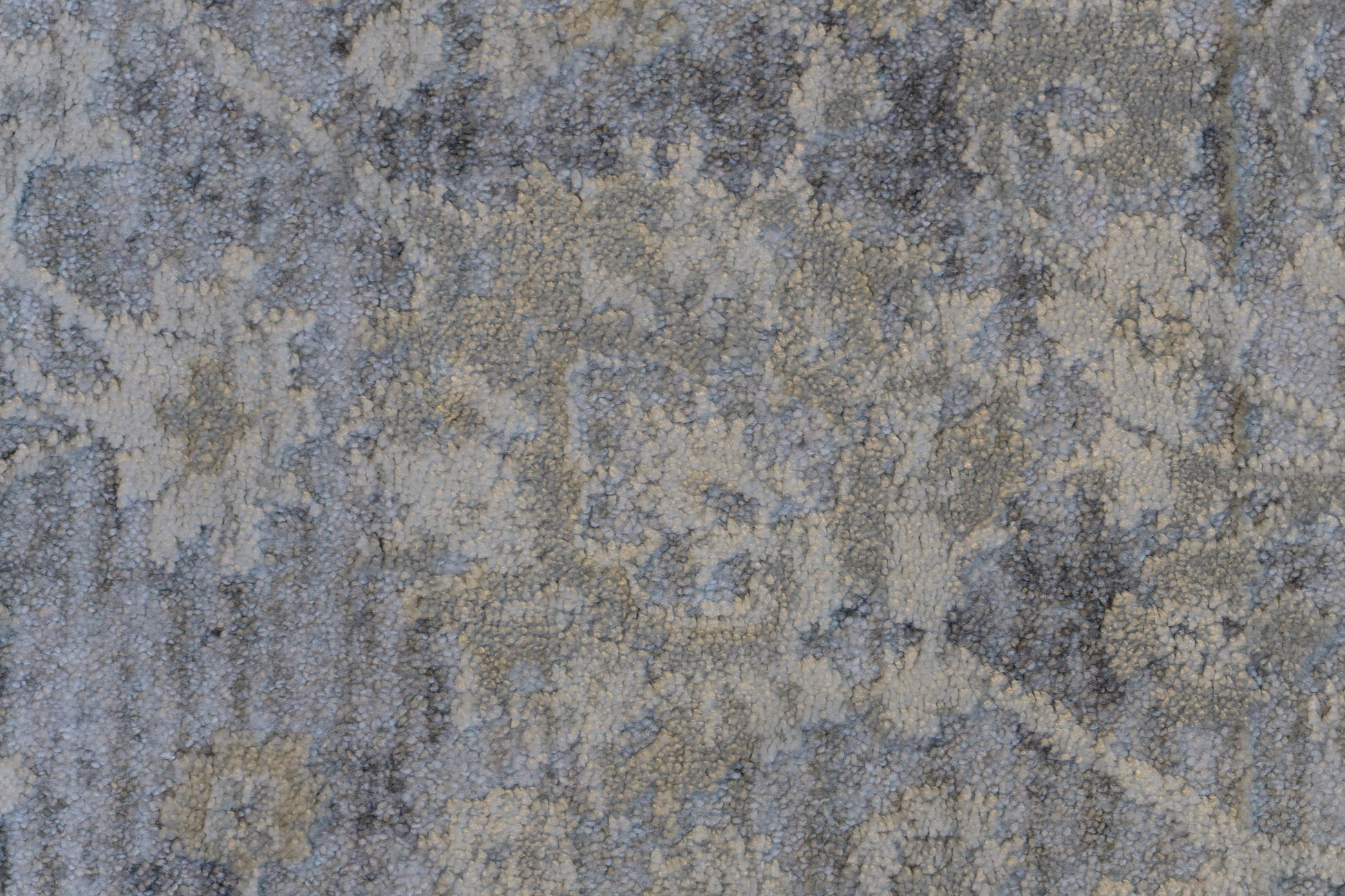 Canyon Traditional Grey/Cream Floral Medium Pile Rug