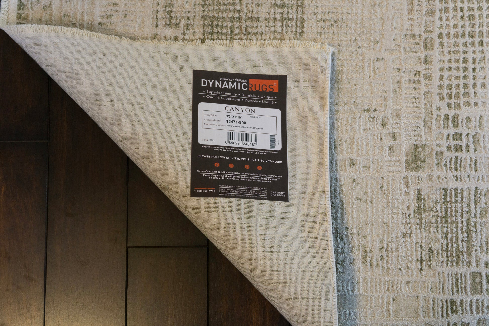 Canyon Modern Grey/Dark Grey Abstract Medium Pile Rug