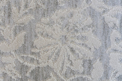 Canyon Modern Grey/Cream Floral Medium Pile Rug