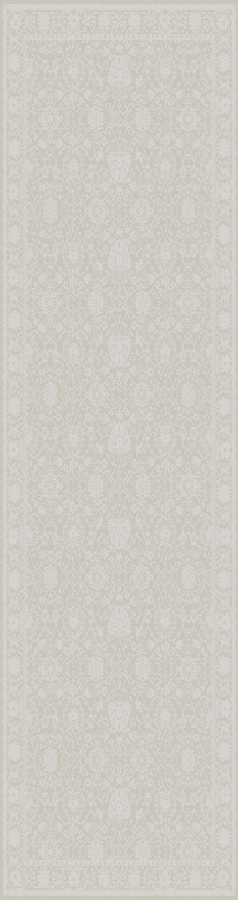 Canyon Traditional Beige/Light Beige Floral Medium Pile Rug