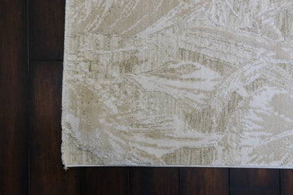 Canyon Modern Beige/Light Beige Floral Medium Pile Rug