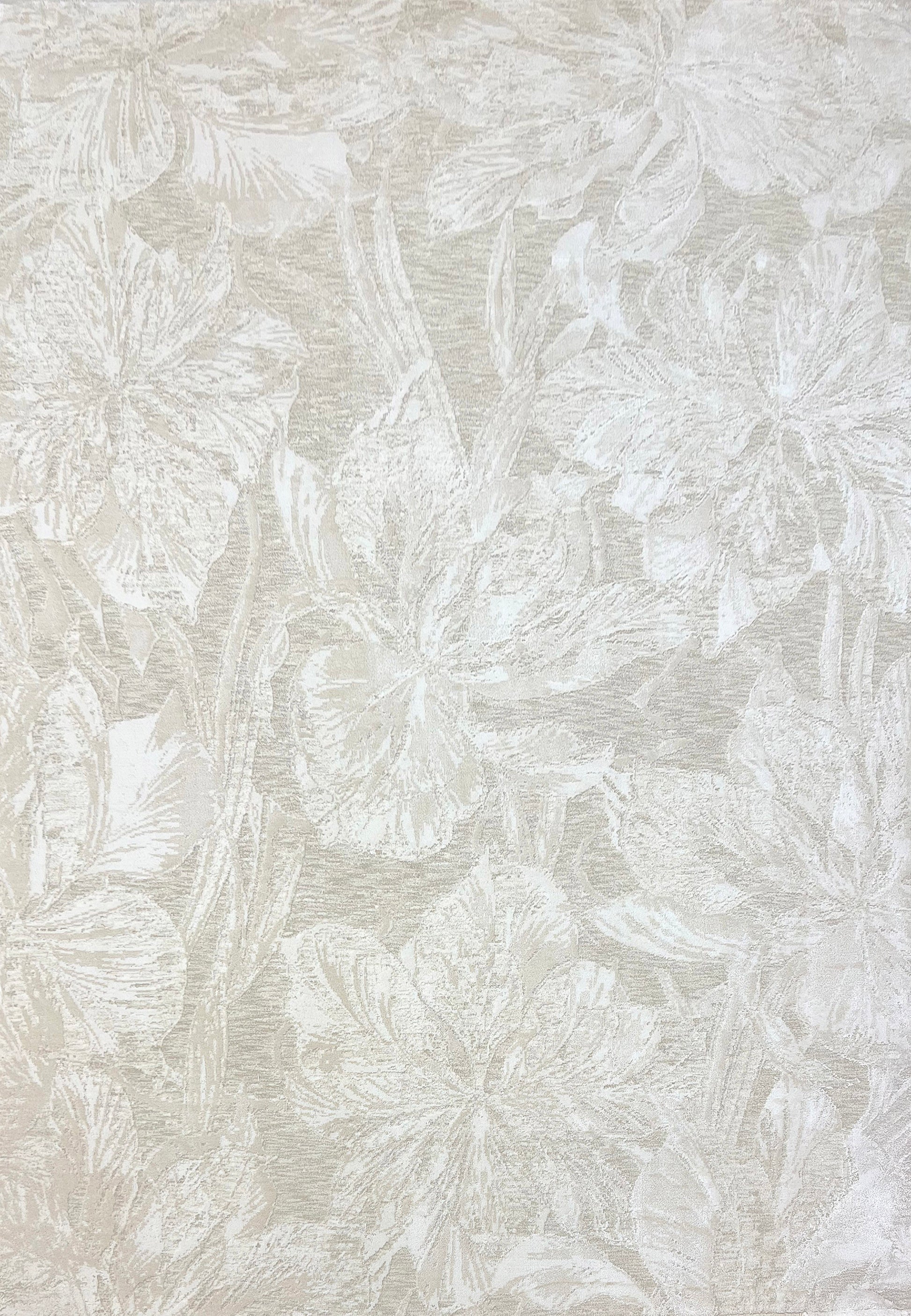 Canyon Modern Beige/Light Beige Floral Medium Pile Rug