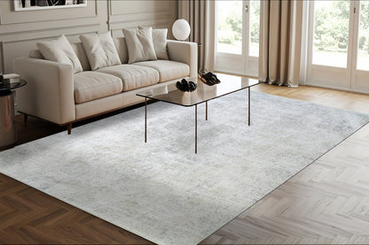 Canyon Modern Grey/Cream/Beige Abstract Medium Pile Rug