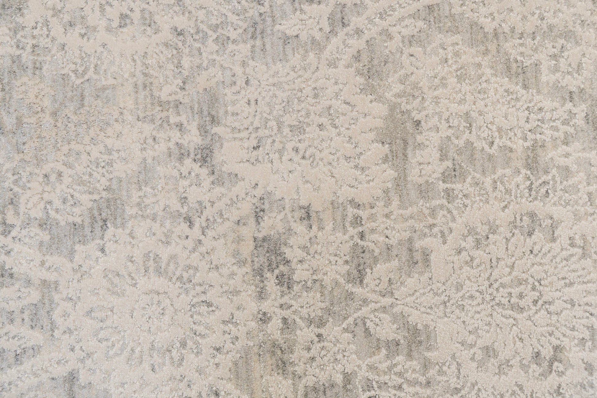 Canyon Transitional Grey/Cream Floral Medium Pile Rug
