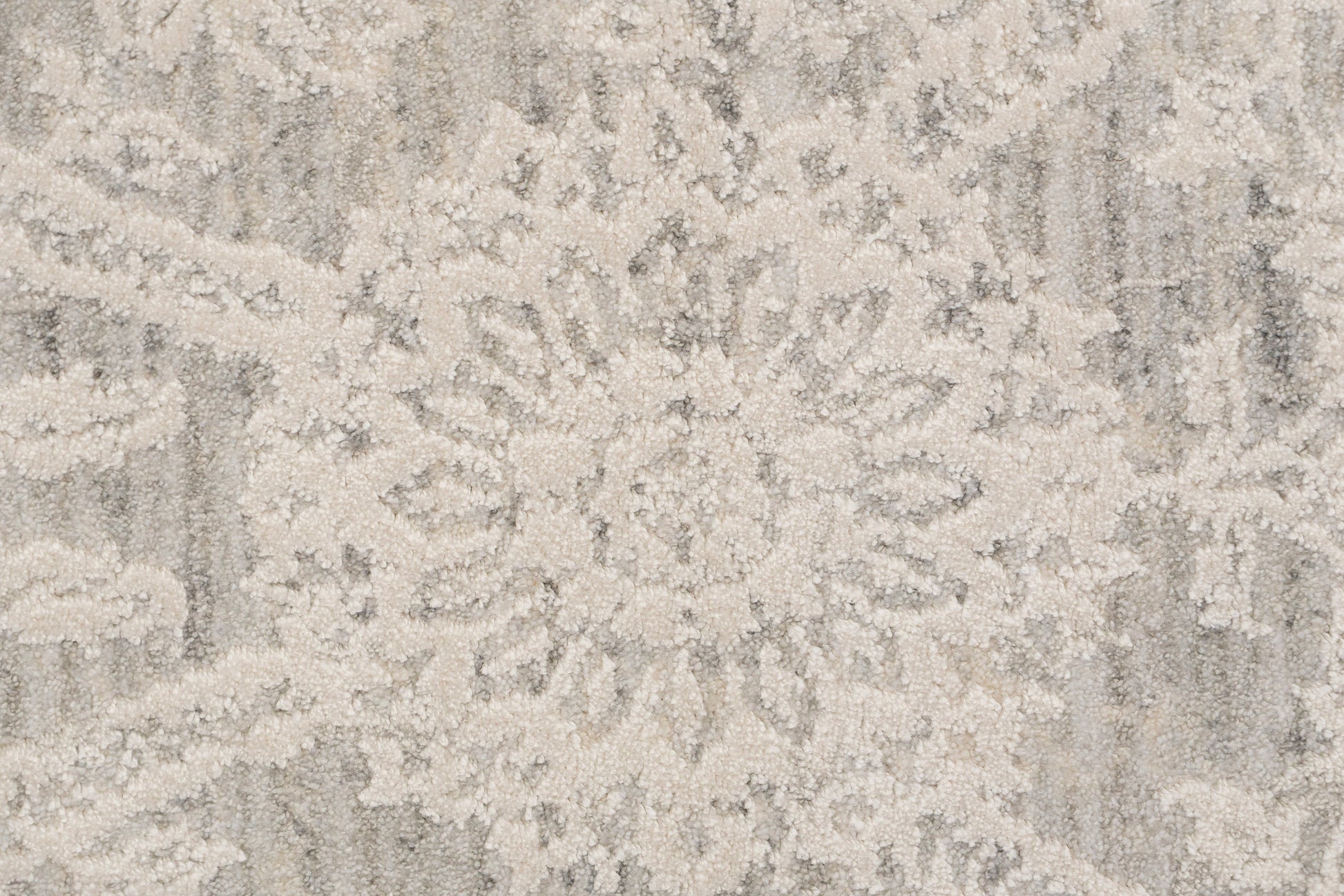 Canyon Transitional Grey/Cream Floral Medium Pile Rug