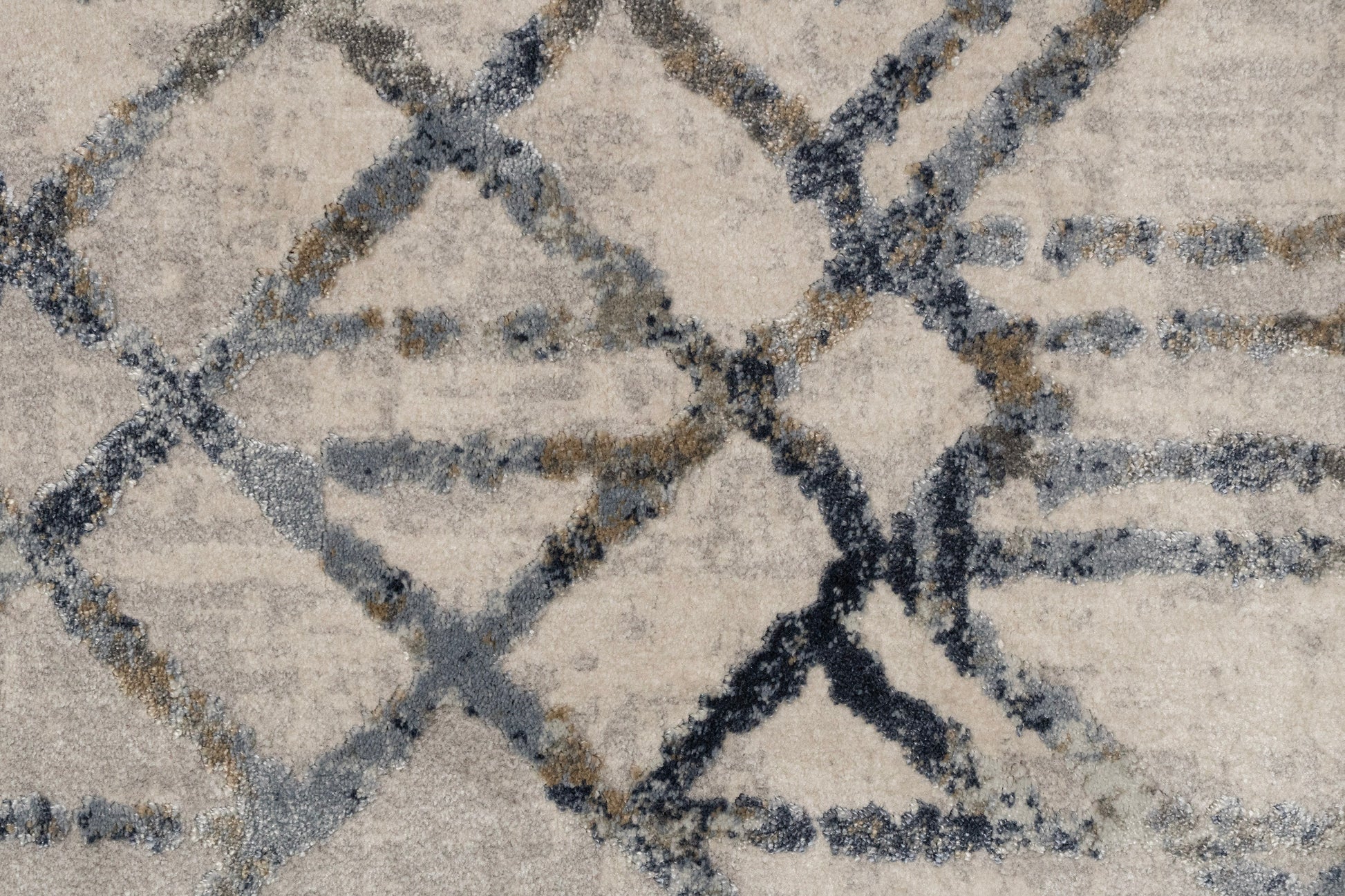 Castilla Modern Grey/Multi Distressed Medium Pile Rug