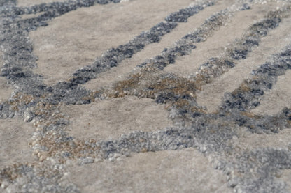 Castilla Modern Grey/Multi Distressed Medium Pile Rug