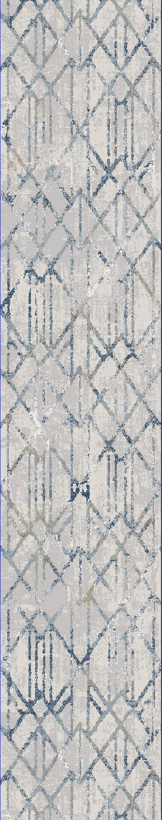 Castilla Modern Grey/Multi Distressed Medium Pile Rug