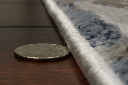 Castilla Modern Grey/Multi Distressed Medium Pile Rug
