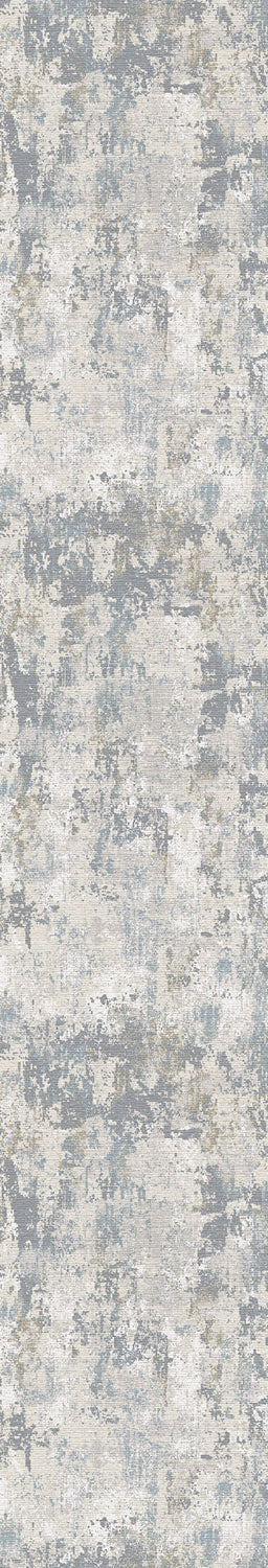 Castilla Modern Cream/Grey Distressed Medium Pile Rug