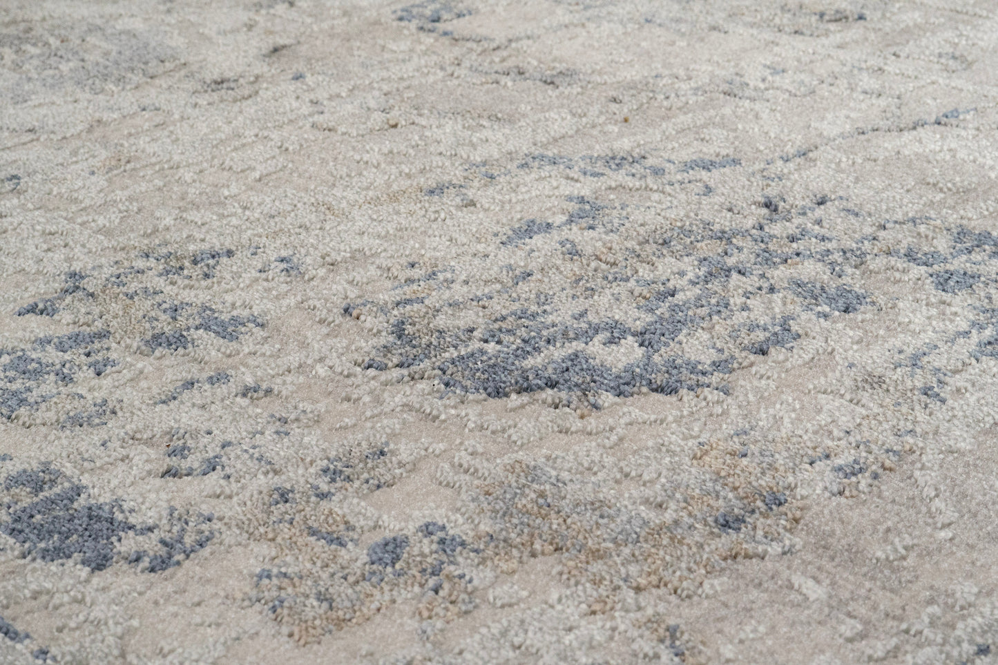 Castilla Modern Grey/Blue Distressed Medium Pile Rug