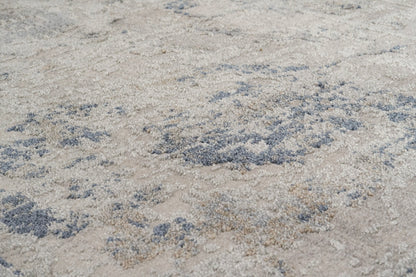 Castilla Modern Grey/Blue Distressed Medium Pile Rug