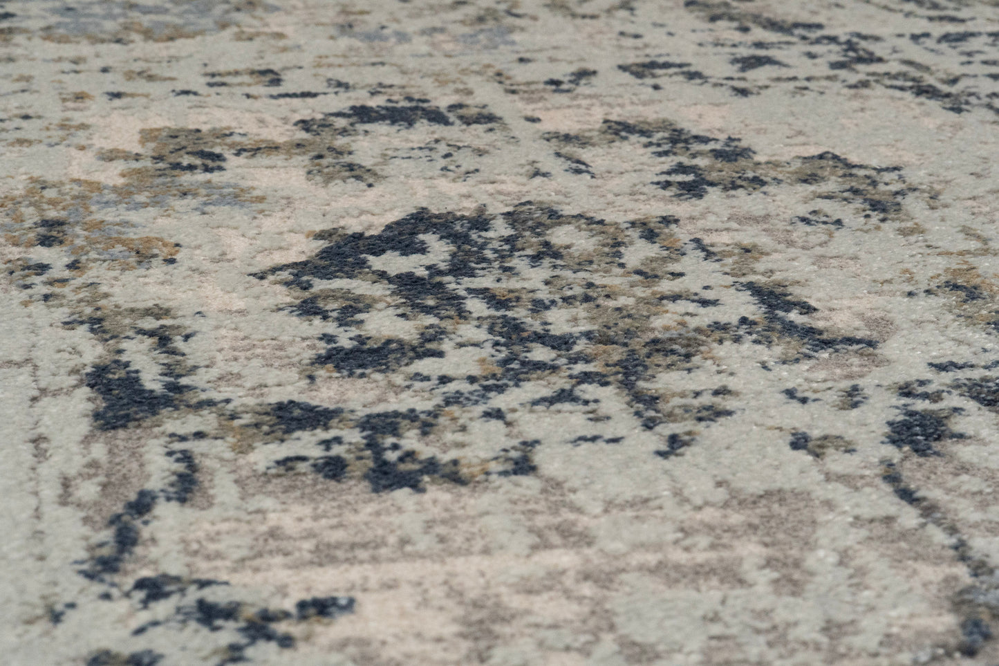 Castilla Modern Grey/Blue Distressed Medium Pile Rug