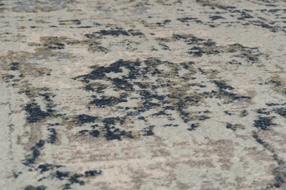 Castilla Modern Grey/Blue Distressed Medium Pile Rug