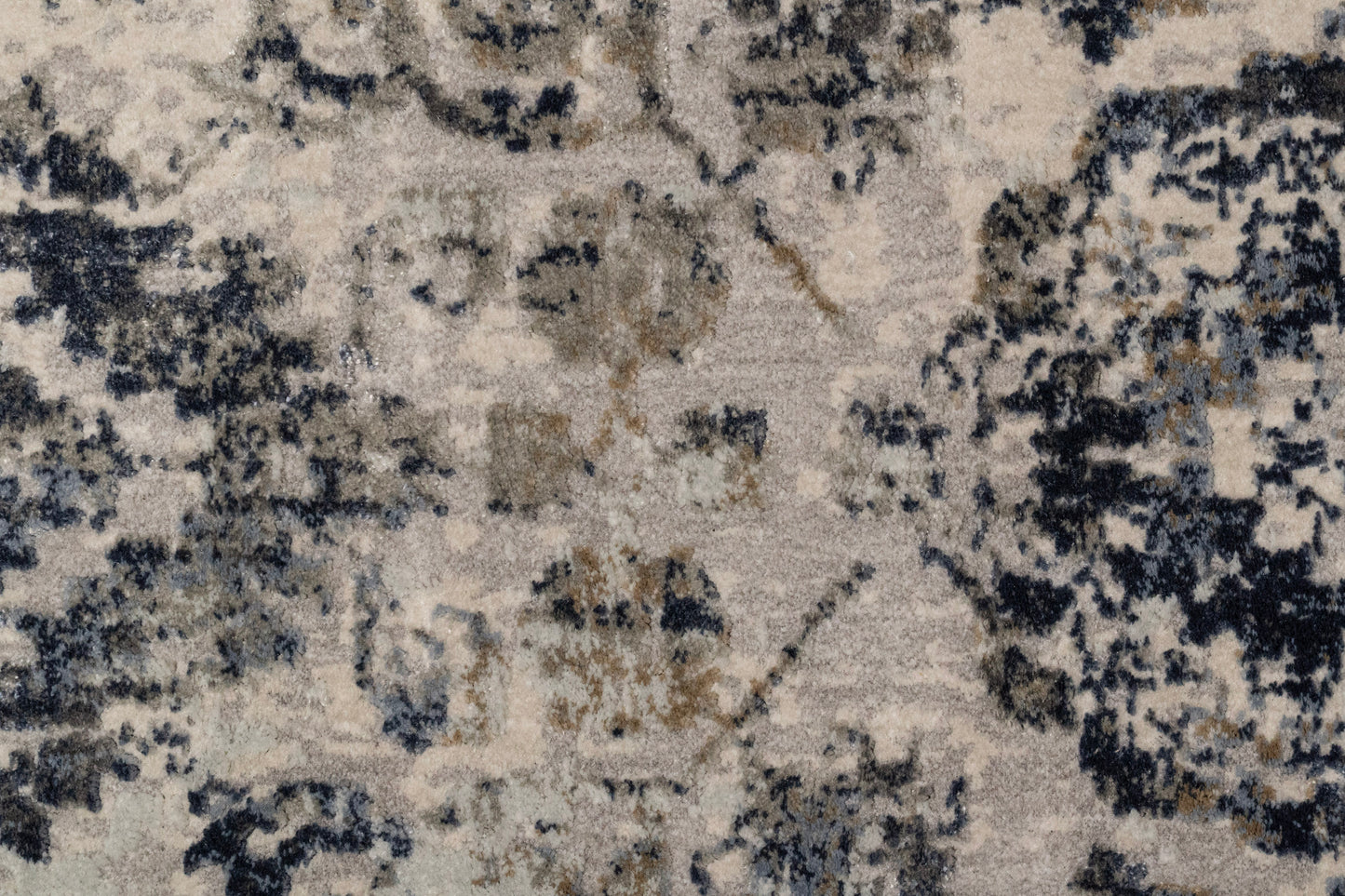 Castilla Modern Cream/Grey Distressed Medium Pile Rug