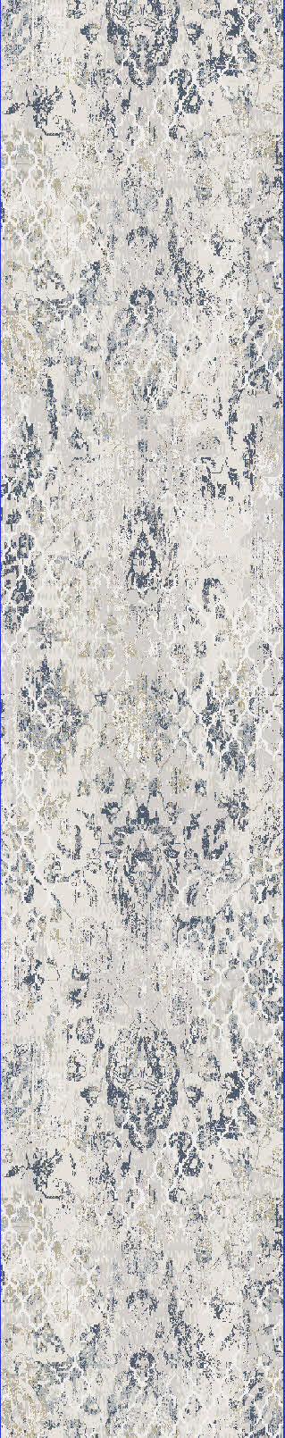 Castilla Modern Cream/Grey Distressed Medium Pile Rug
