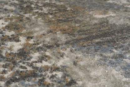 Castilla Modern Cream/Grey Distressed Medium Pile Rug