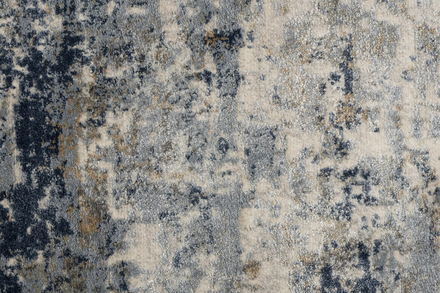 Castilla Modern Grey/Blue Distressed Medium Pile Rug