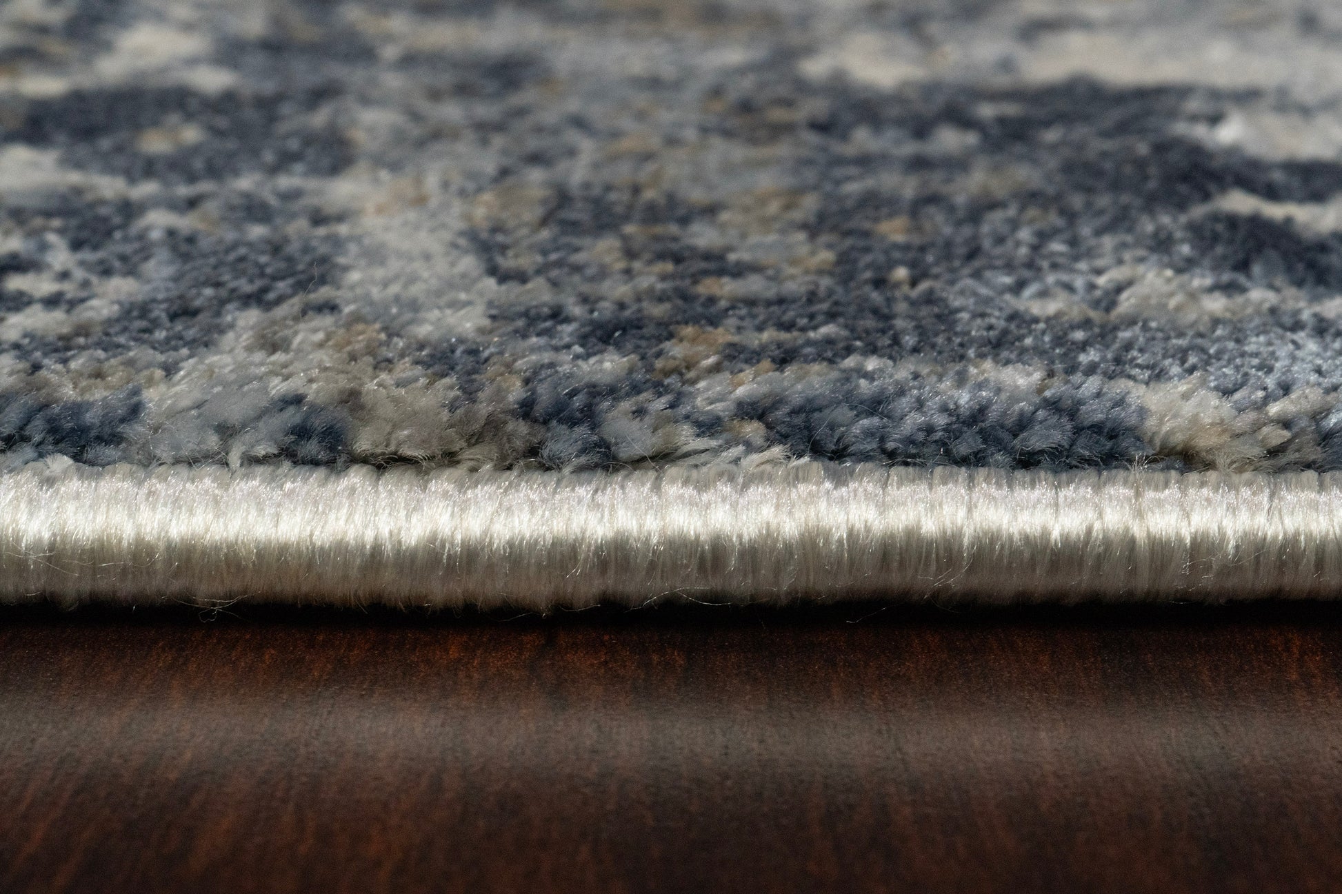 Castilla Modern Grey/Blue Distressed Medium Pile Rug