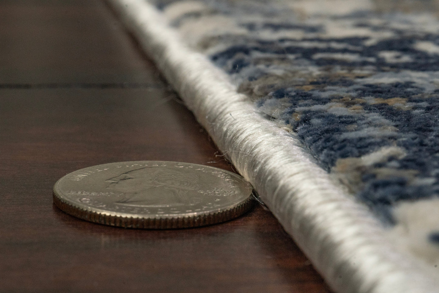 Castilla Modern Grey/Blue Distressed Medium Pile Rug