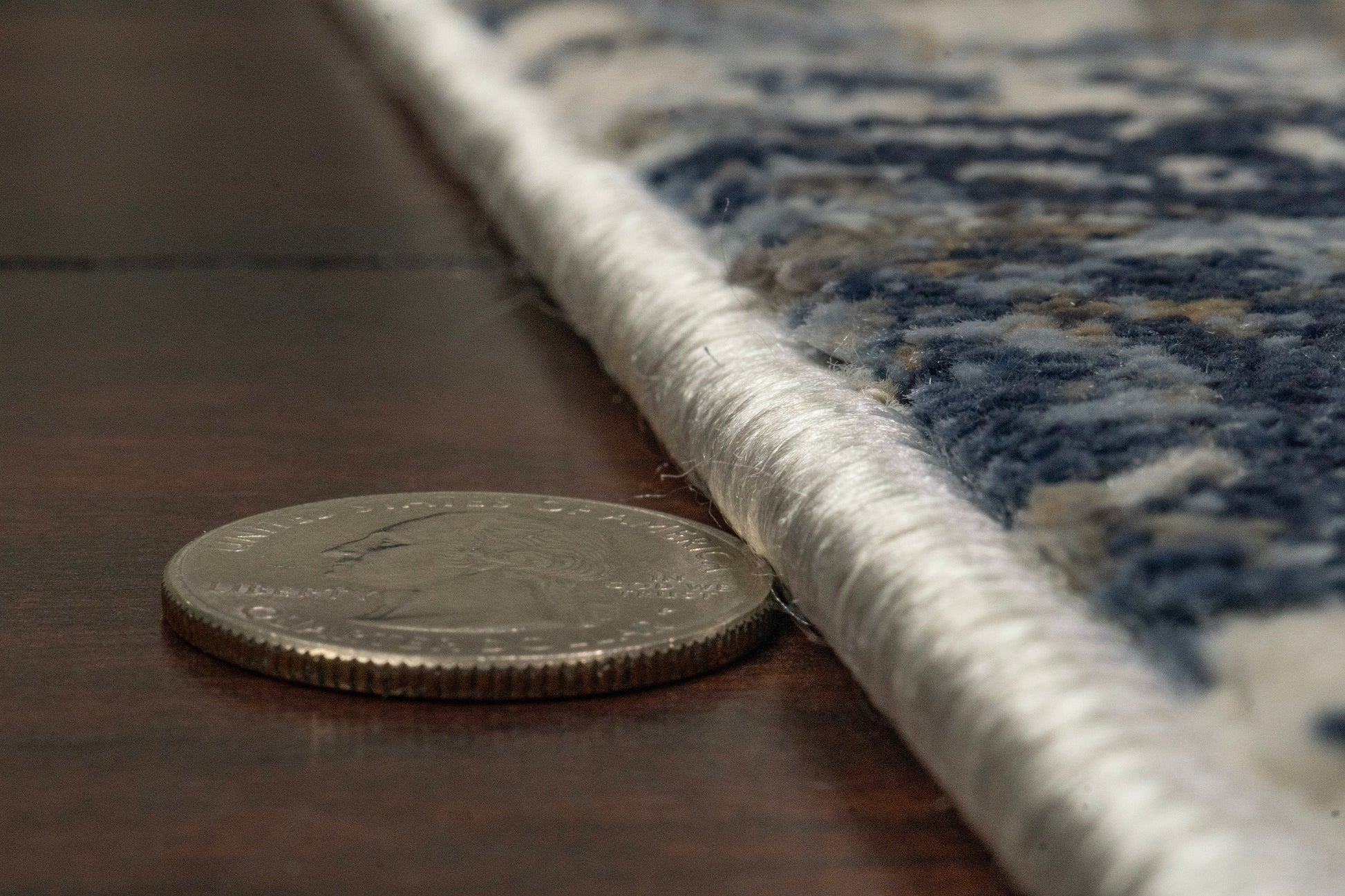 Castilla Modern Grey/Blue Distressed Medium Pile Rug